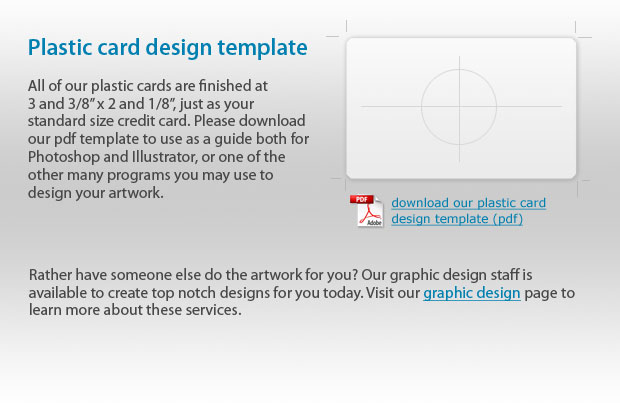 Plastic Card Printing Template